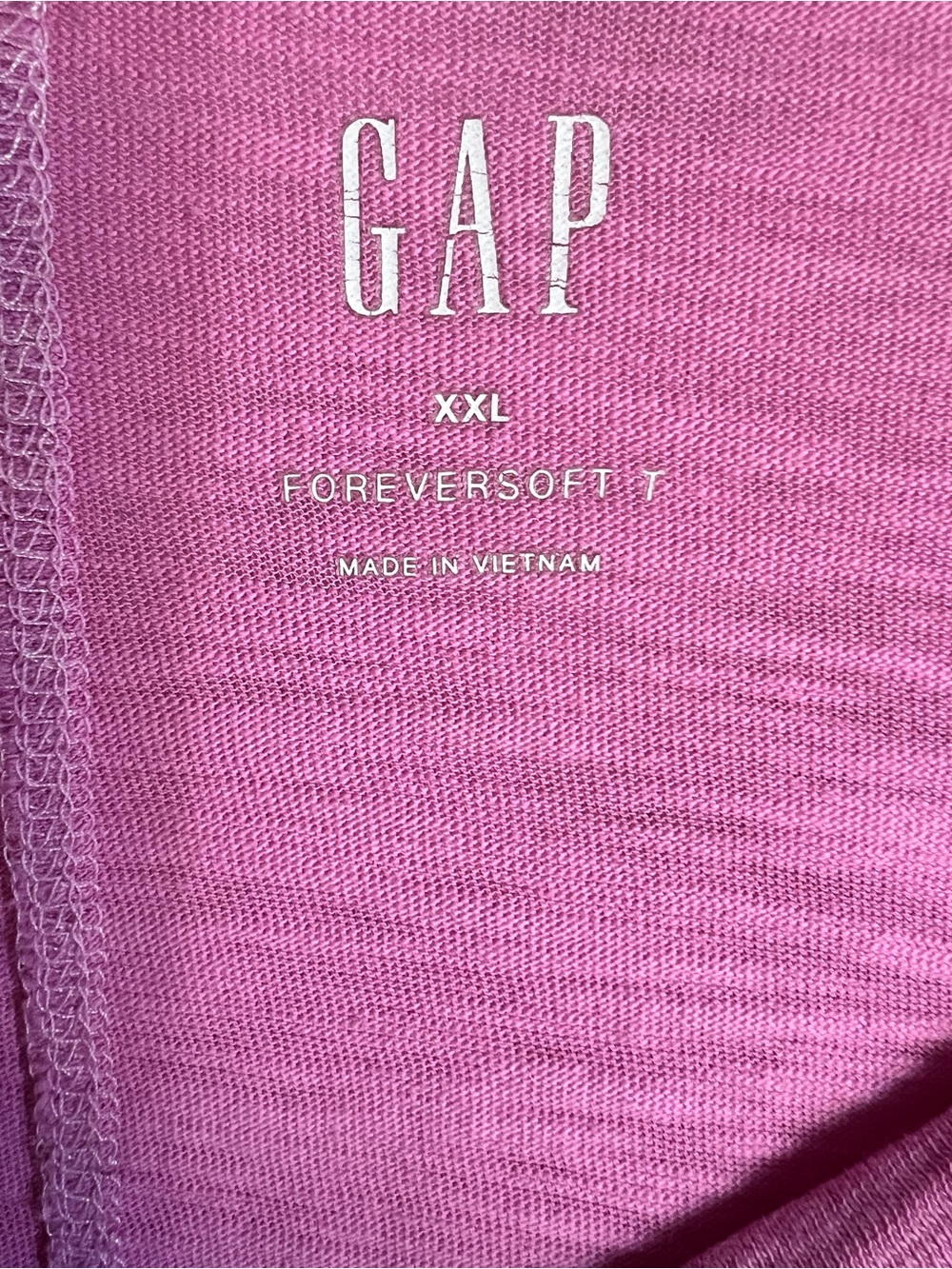 GAP Women’s Bright Pink V-Neck Short Sleeve Tee size XXL - Picture 4 of 4